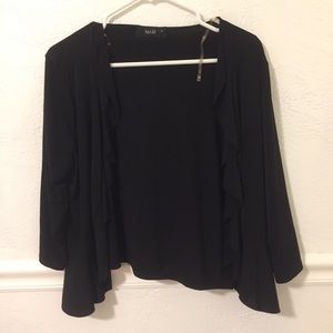 black cardigan